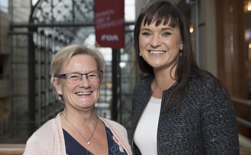 Karen Stæhr og Sophie Løhde. Social- og sundhedssektorens årsmøde i Aarhus 2016