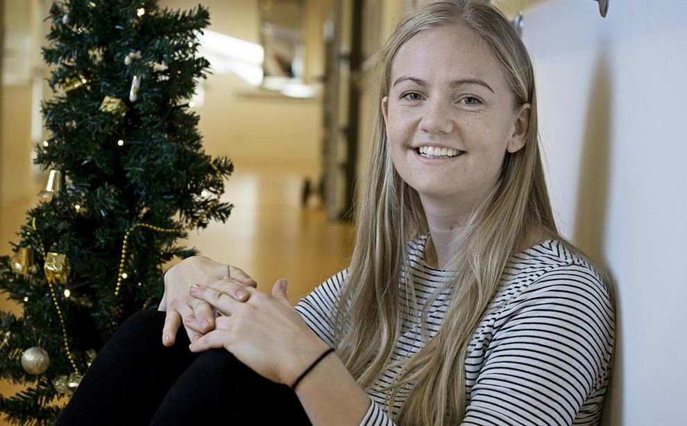 pædagog Sara Skovgaard arbejder i julen