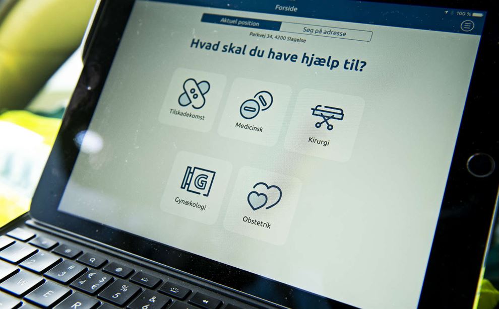 Ambulancepersonalet i Region Sjælland har fået en ny app