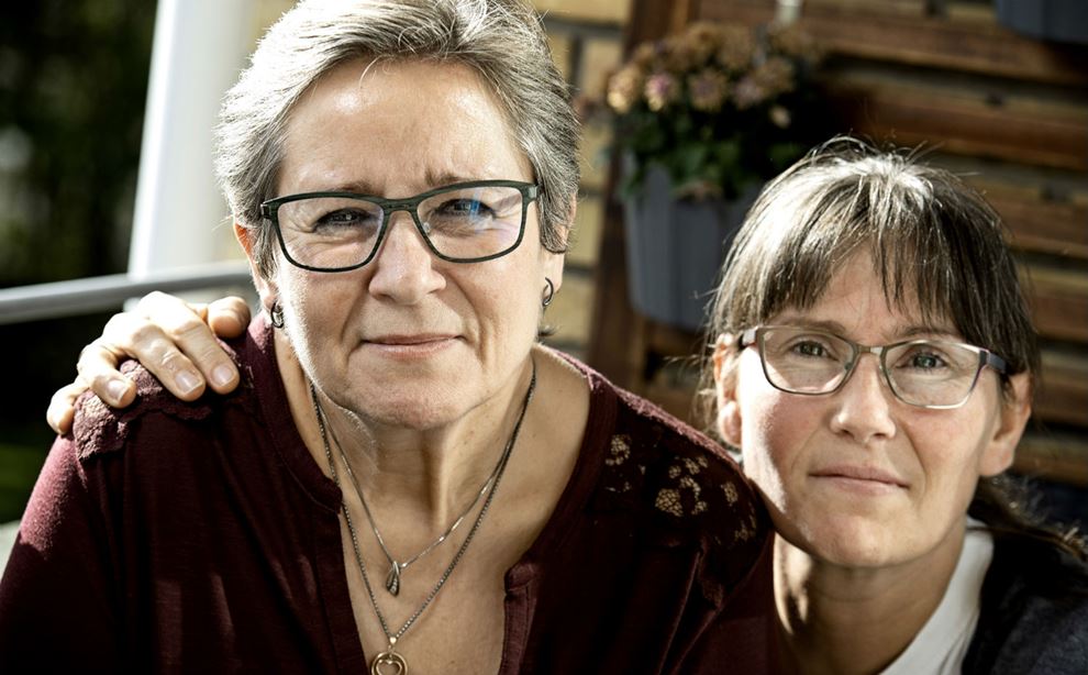 Susanne Høier med sin datter Helle Høier Hjelmgaard