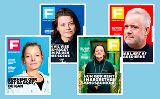De fire forsider af Fagbladet FOA 2 2024